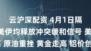 云沪深配资 4月1日隔夜要闻：美伊均释放冲突缓和信号 美股收高 原油重挫 黄金走高 铝价创出两年最大月涨幅